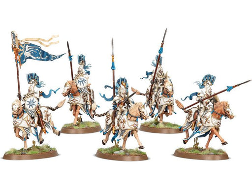 Collectible Miniature Games Games Workshop - Warhammer Age of Sigmar - Lumineth Realm-Lords - Vanari Dawnriders - 87-60 - Cardboard Memories Inc.