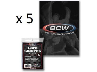 Supplies BCW - Penny Card Sleeves - 5 Pack - Cardboard Memories Inc.