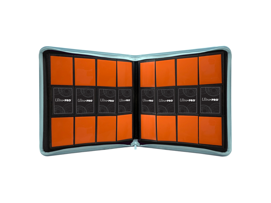 Supplies Ultra Pro - 12 Pocket Pro Zipper Binder - Light Blue - Cardboard Memories Inc.
