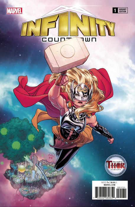 Comic Books Marvel Comics - Infinity Countdown (2018) 001 - Cover D The Mighty Thor Variant Edition (Cond. VF-) - 4116 - Cardboard Memories Inc.