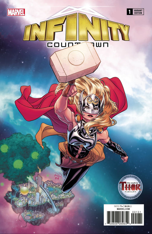 Comic Books Marvel Comics - Infinity Countdown (2018) 001 - Cover D The Mighty Thor Variant Edition (Cond. VF-) - 4116 - Cardboard Memories Inc.