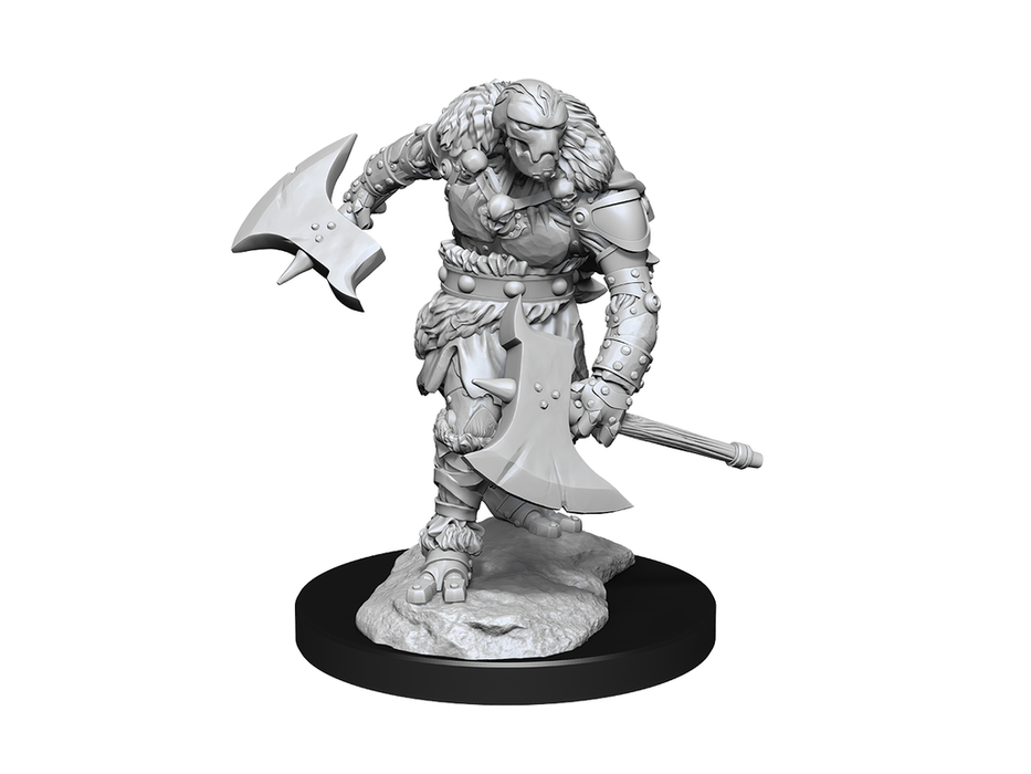 Role Playing Games Wizkids - Dungeons and Dragons - Unpainted Miniature - Nolzurs Marvellous Miniatures - Warforged Barbarian - 90235 - Cardboard Memories Inc.
