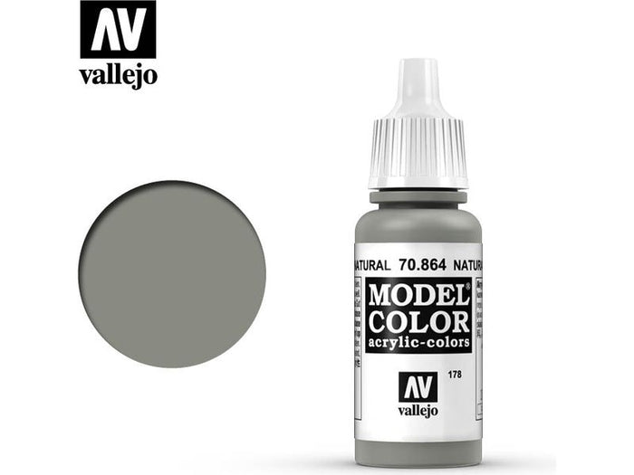 Paints and Paint Accessories Acrylicos Vallejo - Natural Steel - 70 864 - Cardboard Memories Inc.