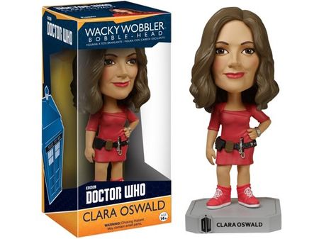 Action Figures and Toys Funko - Wacky Wobbler Bobble Head - Doctor Who - Clara Oswald - Cardboard Memories Inc.