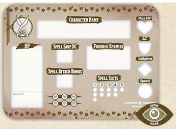 Role Playing Games Wizards of the Coast - Dungeons and Dragons - Ranger - Token Set - Cardboard Memories Inc.