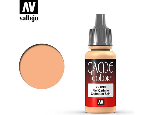 Paints and Paint Accessories Acrylicos Vallejo - Cadmium Skin - 72 099 - Cardboard Memories Inc.