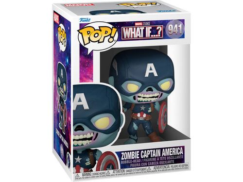 Action Figures and Toys POP! - Marvel - What If - Zombie Captain America - Cardboard Memories Inc.