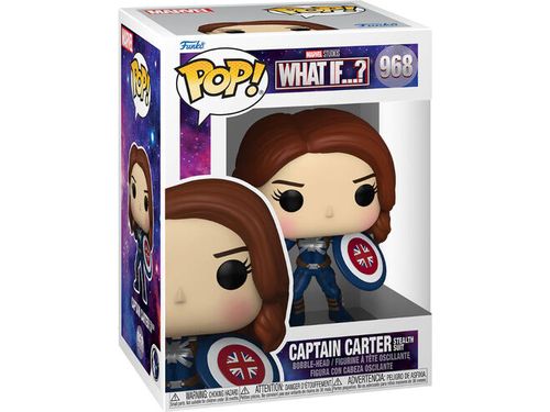 Action Figures and Toys POP! - Marvel - What If - Captain Carter in Stealth Suit - Cardboard Memories Inc.