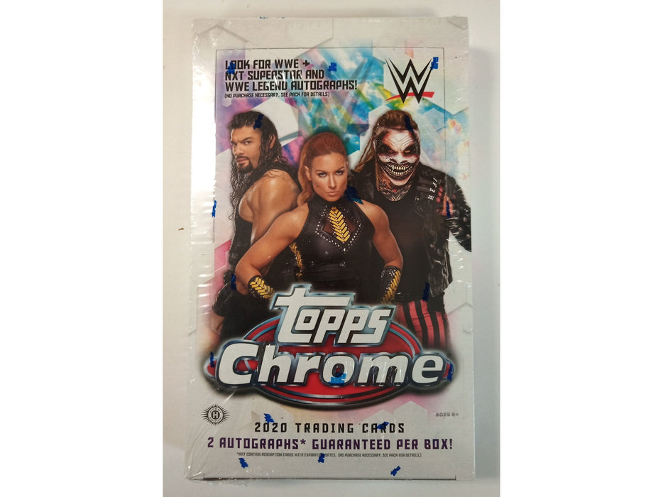 Sports Cards Topps - 2020 - WWE Wrestling - Chrome - Hobby Box - Cardboard Memories Inc.