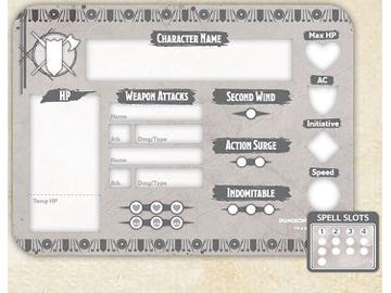 Role Playing Games Wizards of the Coast - Dungeons and Dragons - Fighter - Token Set - Cardboard Memories Inc.