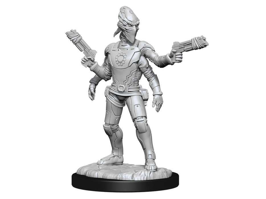 Role Playing Games Wizkids - Starfinder - Unpainted Miniature - Deep Cuts - Kasatha Operative - 90334 - Cardboard Memories Inc.