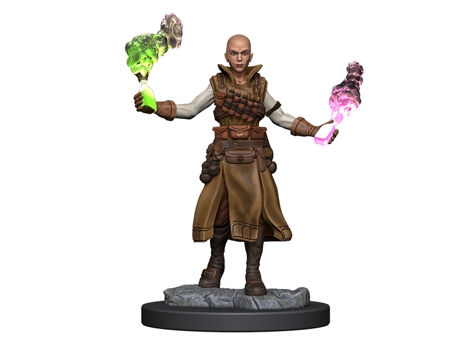Role Playing Games Paizo - Pathfinder - Unpainted Miniatures - Deep Cuts - Human Alchemist Female - 90329 - Cardboard Memories Inc.