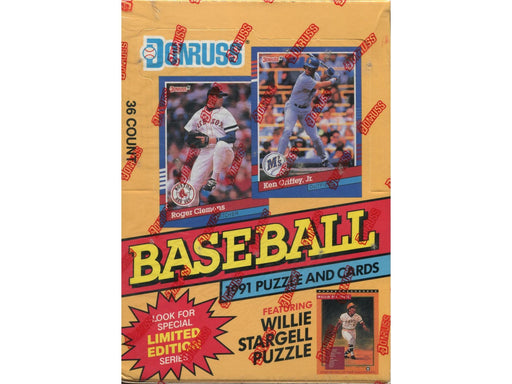 Sports Cards Donruss - 1991 - Baseball - Series 1 - Hobby Box - Canadian Wax Box - Cardboard Memories Inc.