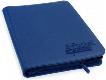 Supplies Ultimate Guard - 8 Pocket ZipFolio Xenoskin Binder - Dark Blue - Cardboard Memories Inc.