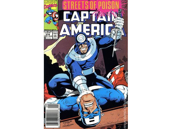 Comic Books Marvel Comics - Captain America (1968 1st Series) 374 - 7273 - Cardboard Memories Inc.