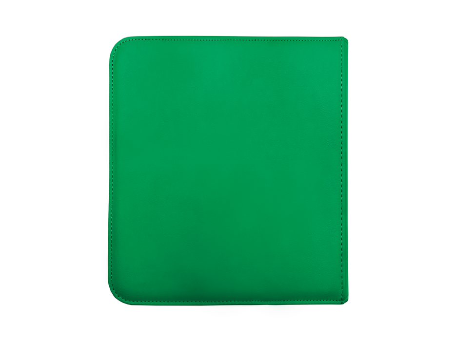 Supplies Ultra Pro - 12 Pocket Pro Zipper Binder - Green - Cardboard Memories Inc.