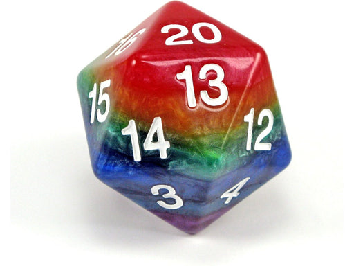 Dice Koplow Dice - Jumbo 7 Layered Opaque Dice - Countdown D20 - Cardboard Memories Inc.