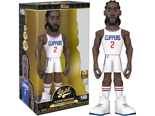 Action Figures and Toys Funko - Gold - Sports - NBA - Kawhi Leonard - Los Angeles Clippers - 12" Premium Figure - Chase - Cardboard Memories Inc.