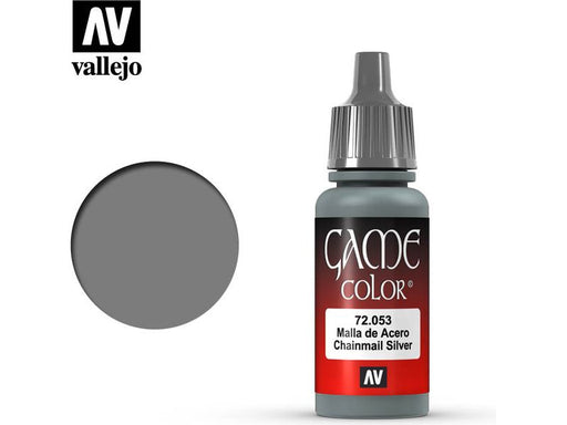 Paints and Paint Accessories Acrylicos Vallejo - Chainmail Silver - 72.053 - Cardboard Memories Inc.