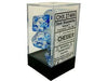 Dice Chessex Dice - Nebula Dark Blue with White - Set of 7 - CHX 27466 - Cardboard Memories Inc.