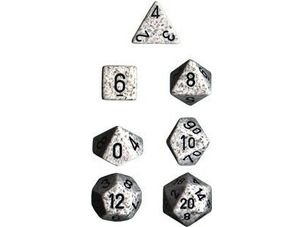 Dice Chessex Dice - Speckled Arctic Camo - Set of 7 - CHX 25311 - Cardboard Memories Inc.