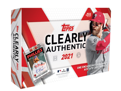 Sports Cards Topps - 2021 - Baseball - Clearly Authentic - Hobby Box - Cardboard Memories Inc.