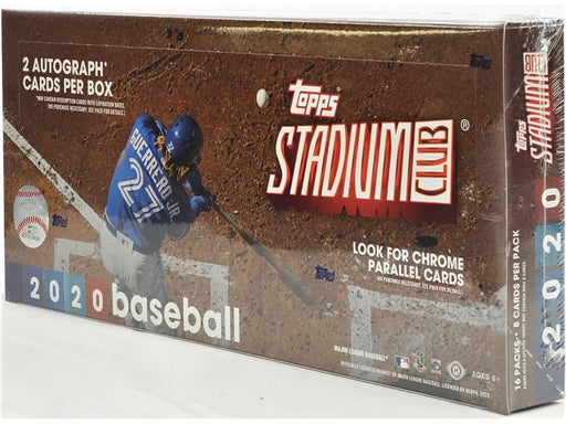 Sports Cards Topps - 2020 - Baseball - Stadium Club - Hobby Box - Cardboard Memories Inc.