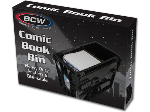 Comic Supplies BCW - Short Comic Book Bin - Black - Cardboard Memories Inc.