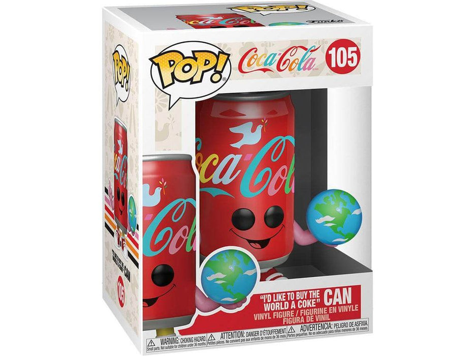 Action Figures and Toys POP! - Ad Icons - Coca-Cola - "I'd Like to Buy The World a Coke" Can - Cardboard Memories Inc.