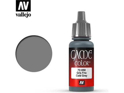Paints and Paint Accessories Acrylicos Vallejo - Cold Grey - 72 050 - Cardboard Memories Inc.