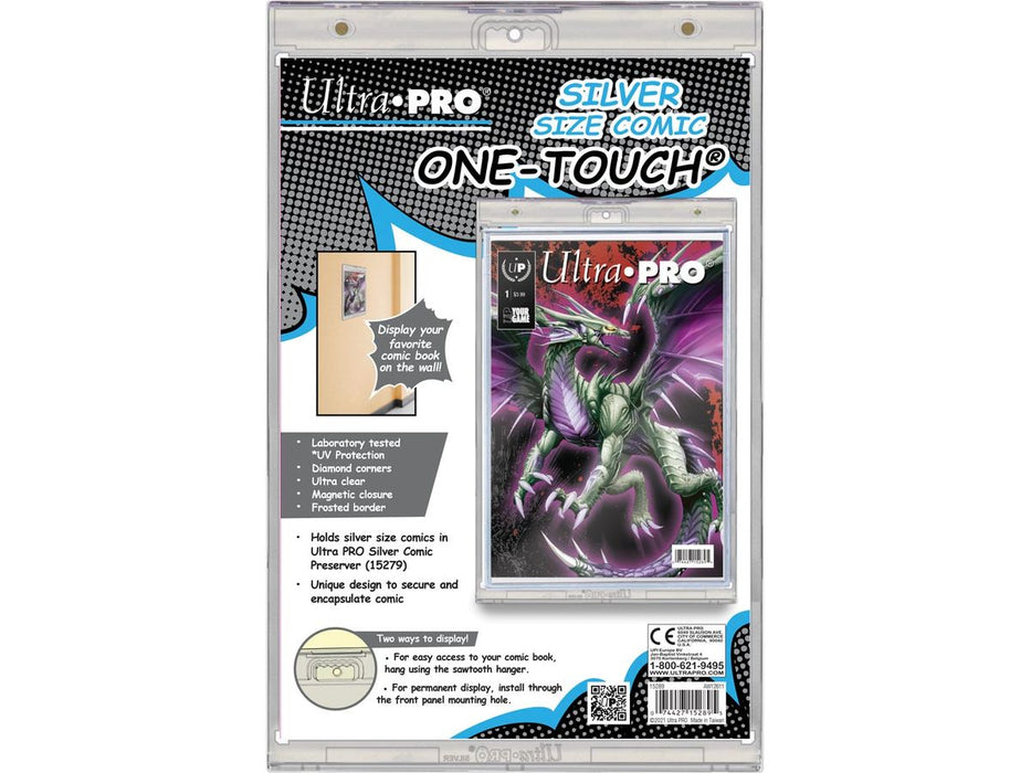 Supplies Ultra Pro - Magnetized One Touch -  UV Comic Holder With Magnet Closure - Silver Size - Cardboard Memories Inc.