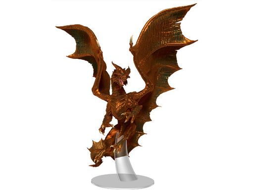 Role Playing Games Wizards of the Coast - Dungeons and Dragons - Icons of the Realms - Adult Copper Dragon - Cardboard Memories Inc.