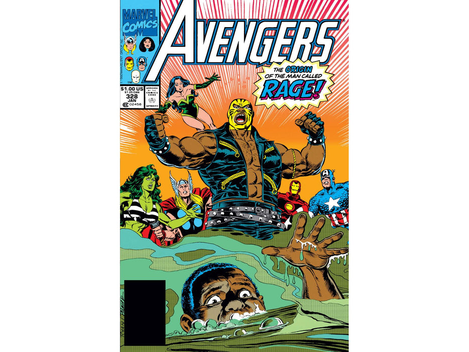Comic Books Marvel Comics - Avengers (1963 1st Series) 328 (Cond. FN/VF) - 13028 - Cardboard Memories Inc.