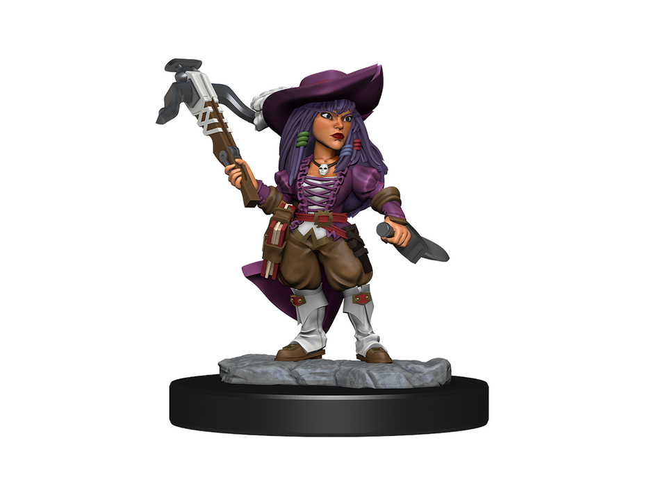 Role Playing Games Paizo - Pathfinder - Unpainted Miniatures - Deep Cuts - Gnome Bard Female - 90327 - Cardboard Memories Inc.