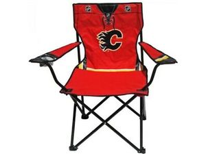 Supplies Top Dog - NHL - Junior Folding Chair - Calgary Flames - Cardboard Memories Inc.