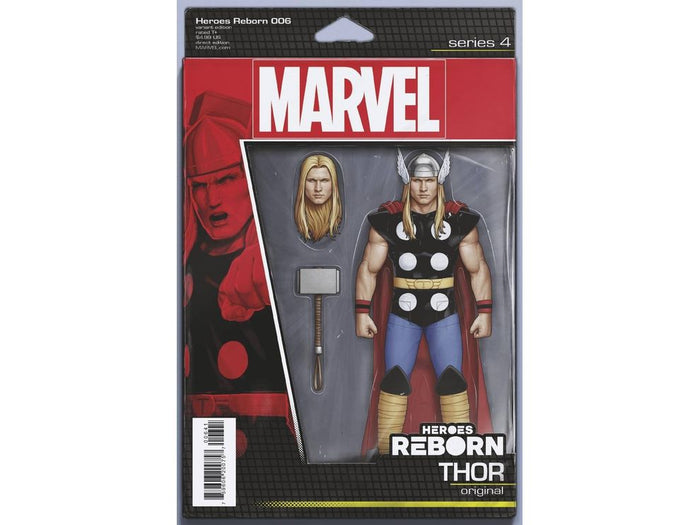 Comic Books Marvel Comics - Heroes Reborn 006 of 7 - Christopher Action Figure Variant Edition (Cond. VF-) - 11294 - Cardboard Memories Inc.