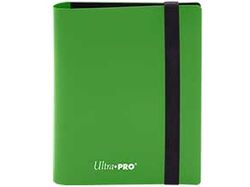 Supplies Ultra Pro - 2 Pocket - Pro-Binder - Lime Green - Cardboard Memories Inc.