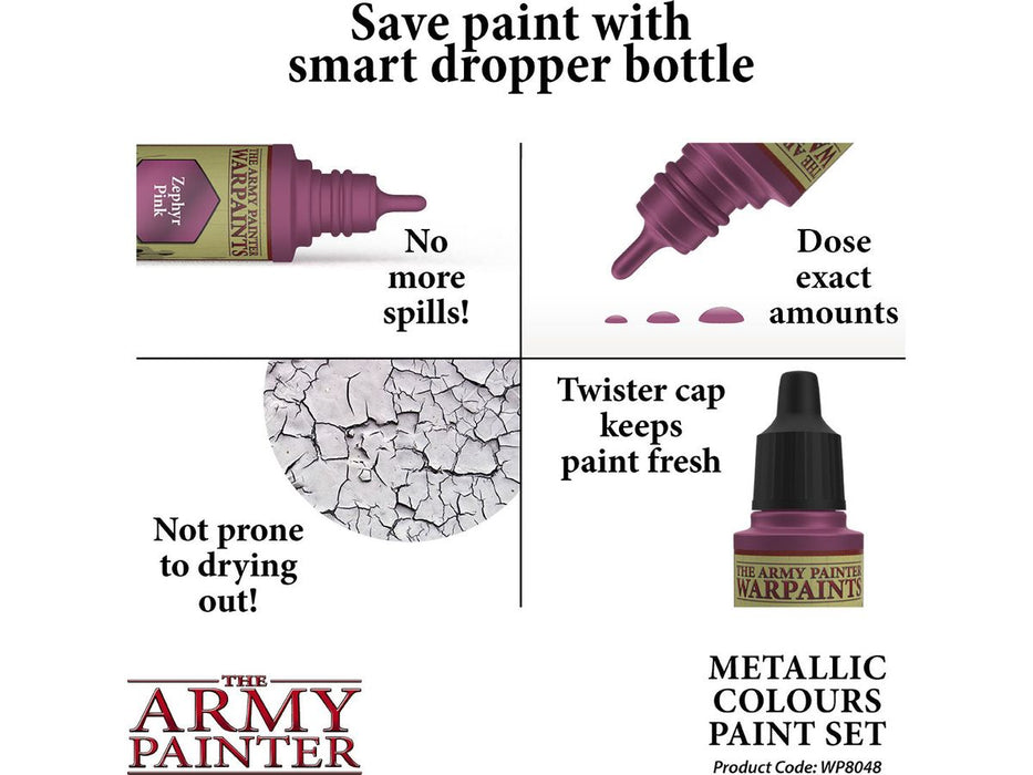 Paints and Paint Accessories Army Painter - Metallic Colours - Paint Set - Cardboard Memories Inc.