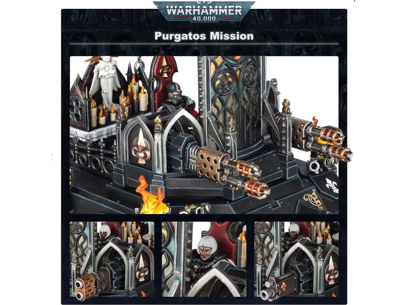 Collectible Miniature Games Games Workshop - Warhammer 40K - Adepta Sororitas - Battleforce - Purgatos Mission - 52-43 - Cardboard Memories Inc.