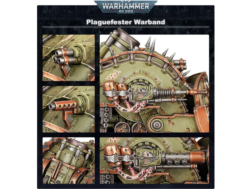 Collectible Miniature Games Games Workshop - Warhammer 40K - Death Guard - Battleforce - Plaguefester Waband - 43-71 - Cardboard Memories Inc.