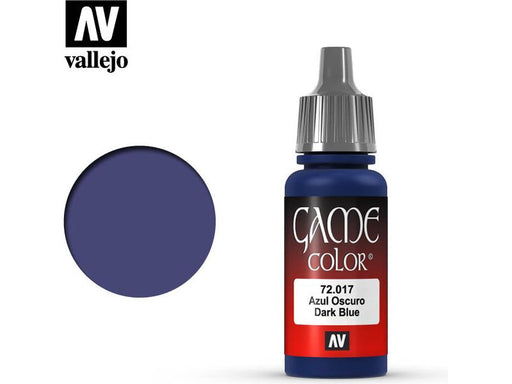 Paints and Paint Accessories Acrylicos Vallejo - Dark Blue - 72 017 - Cardboard Memories Inc.