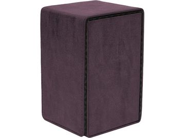 Supplies Ultra Pro - Deck Box - Alcove Tower - Suede Collection - Amethyst - Cardboard Memories Inc.
