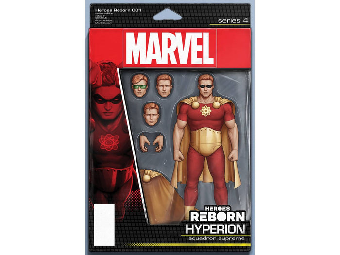 Comic Books Marvel Comics - Heroes Reborn 001 of 7 - Christopher Action figure Variant Edition (Cond. VF-) - 12235 - Cardboard Memories Inc.