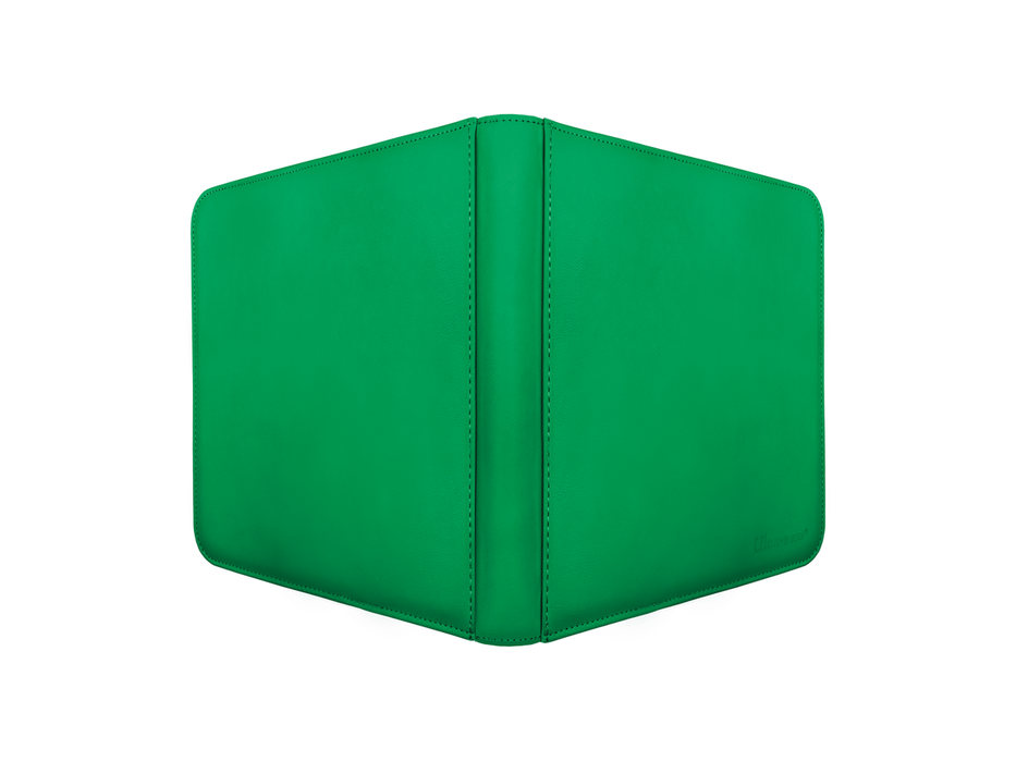 Supplies Ultra Pro - 12 Pocket Pro Zipper Binder - Green - Cardboard Memories Inc.