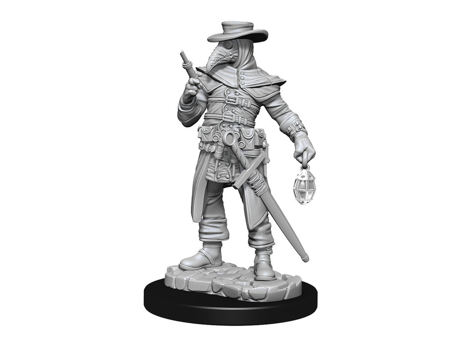 Role Playing Games Wizkids - Unpainted Miniature - Deep Cuts - Plague Doctor and Cultist - 90338 - Cardboard Memories Inc.