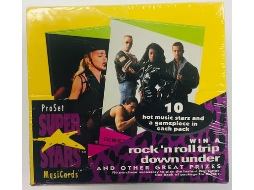 Non Sports Cards Pro-Set - 1991 - Series 2 - Musicards - Super Stars Music Cards Box - Cardboard Memories Inc.