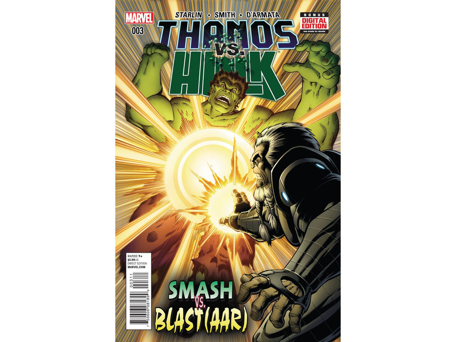 Comic Books, Hardcovers & Trade Paperbacks Marvel Comics - Thanos vs. Hulk 003 (Cond. VF-) - 3985 - Cardboard Memories Inc.