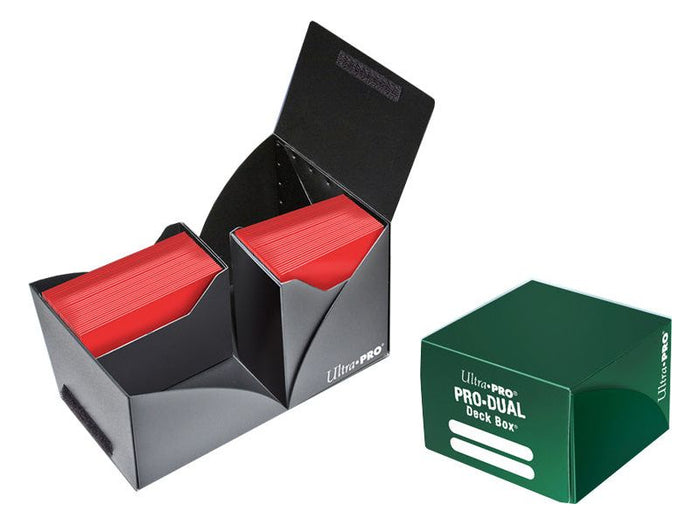 Supplies Ultra Pro - 180ct Dual Deck Box - Dark Green - Cardboard Memories Inc.