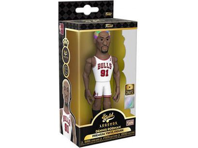 Action Figures and Toys Funko - Gold - Sports - NBA - Chicago Bulls - Dennis Rodman - Chase - Premium Figure - Cardboard Memories Inc.