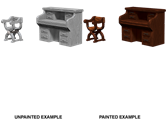 Role Playing Games Wizkids - Dungeons and Dragons - Unpainted Miniature - Deep Cuts - Desk and Chair - 73362 - Cardboard Memories Inc.
